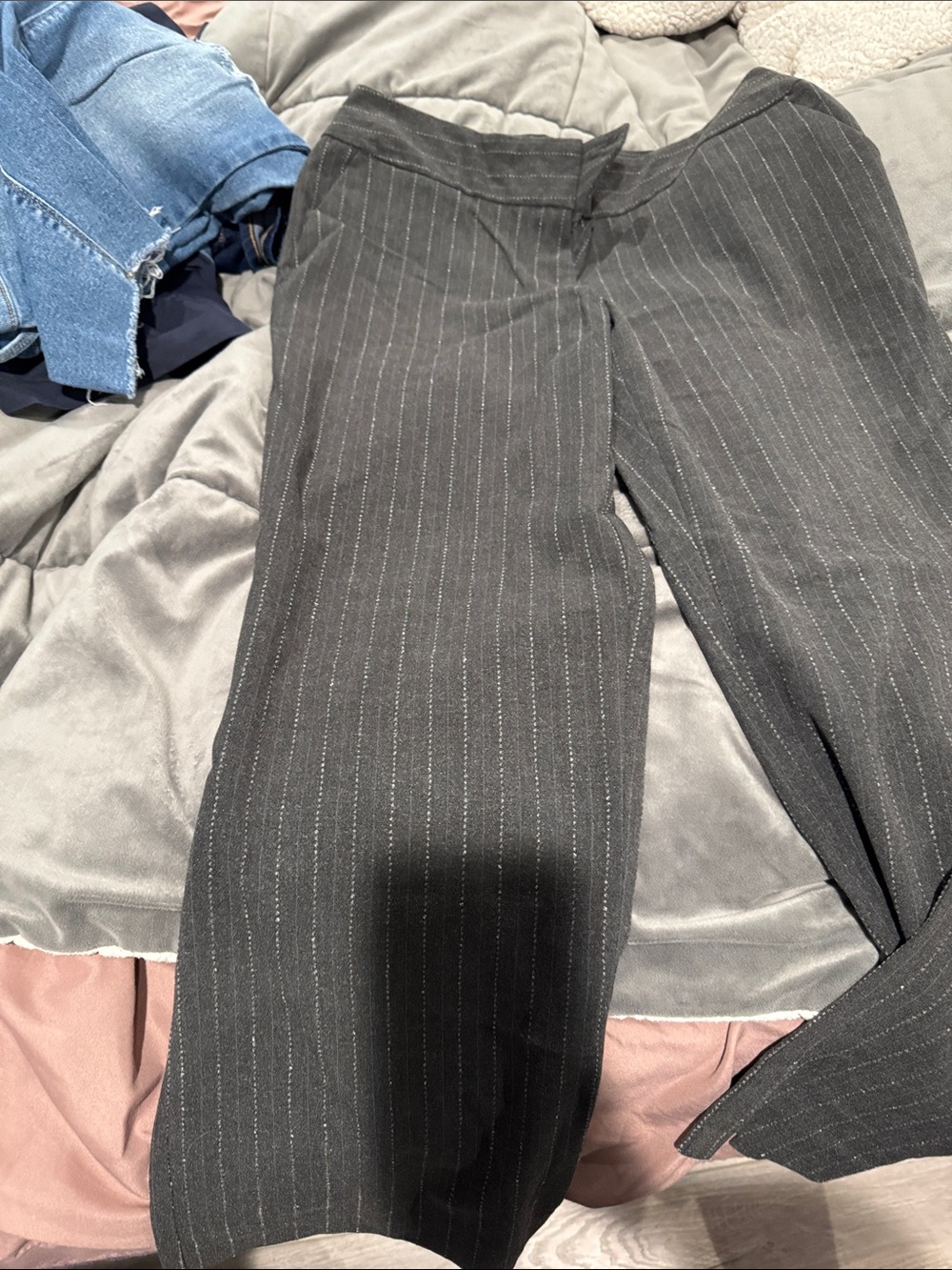 George women’s Charcoal Pinstripe Dress Pants